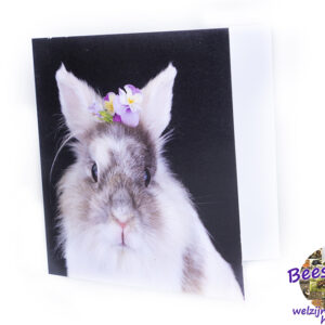 Kaart Konijn met bloemetje