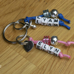 Gepersonaliseerde sleutelhanger kindernaam